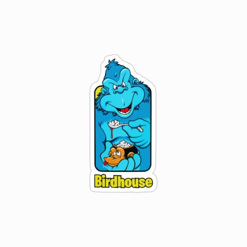

sticker Birdhouse vintage gorilla skateboard tony hawk brand clothing stiker