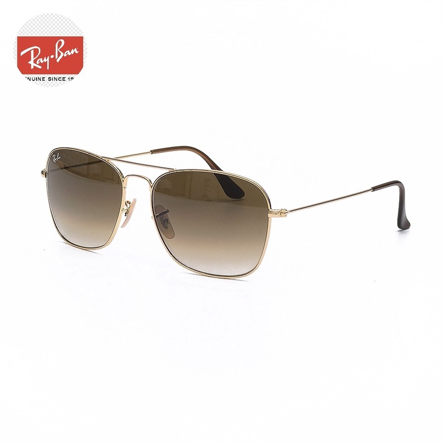 RAYBAN CARAVAN RB 3136 001/51 GOLD BROWN GRADIENT ORIGINAL