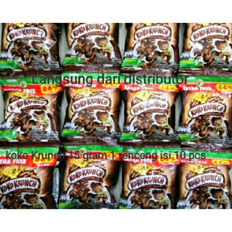 

koko krunch saset 15gr 1 renceng isi 10 pcs /Koko Krunch saset