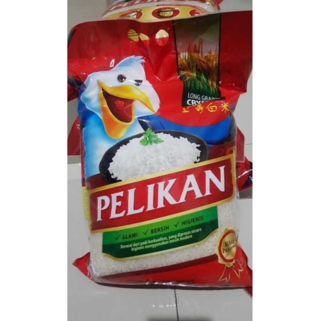 

Beras pelikan 5kg / beras pulen / beras wangi / beras premium / beras punel