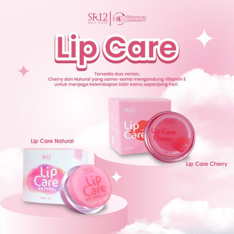 Lip Care SR12 - Pelembab Bibir - Vitamin Bibir - Pelembab Bibir Kering - Vitamin Bibir Hitam