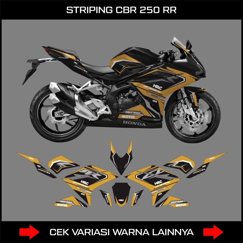 Striping Stiker Motor Cbr 250RR Variasi 03 / Sticker Decal Honda Cbr 250 RR Grapis Custom / Cbr250rr