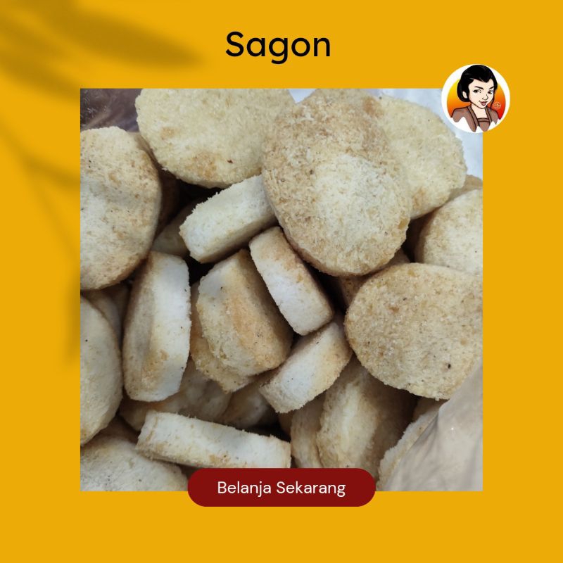 

SAGON/ CAMILAN MAK'E/ CEMILAN ROTI SAGON/ SAGON KERING/ CAMILAN SAGON/ JAJANAN SAGON/ SNACK KILOAN