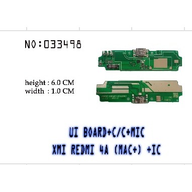 ORI BOARD CAS MIC REDMI 4A IC ORI ORIGINAL BOARDCAS CHARGER PLUG IN KONEKTOR CAS FULL IC MICROPHONE