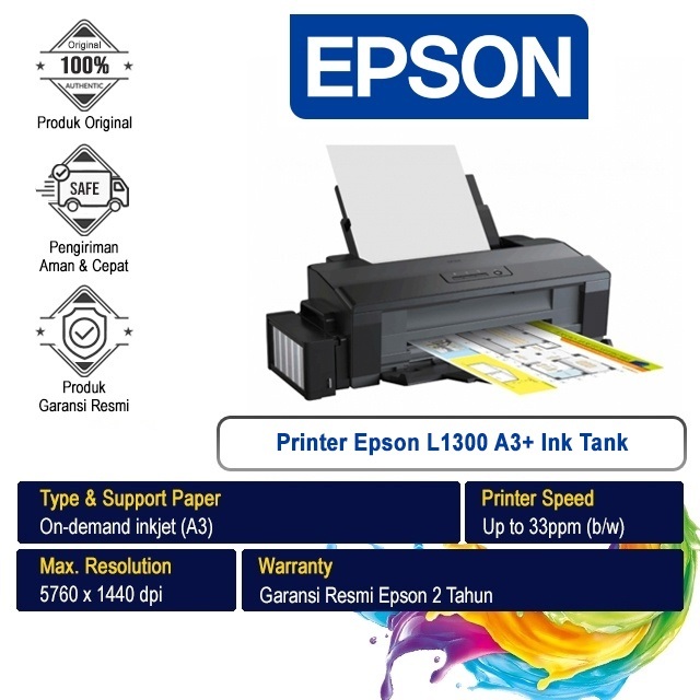 Printer Epson L 1300 Printer A3+ L1300