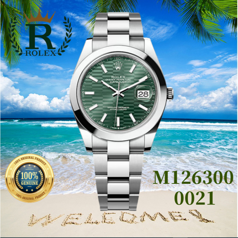 [✅100% Original] jam tangan rolex pria original 100% Watch Datejust 41 Stainless Steel Smooth _ Oyst