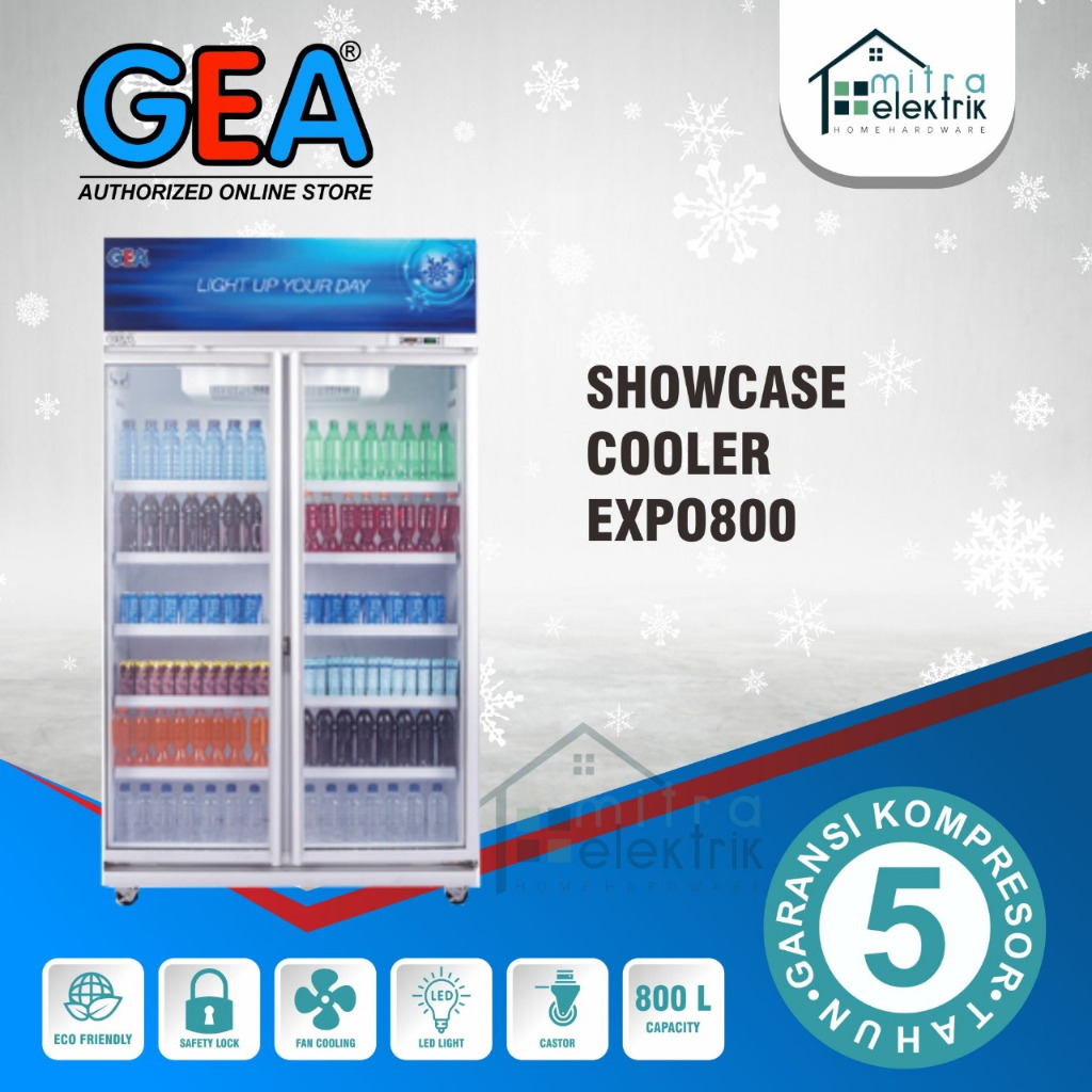 Showcase 2 Pintu GEA Expo-800AH