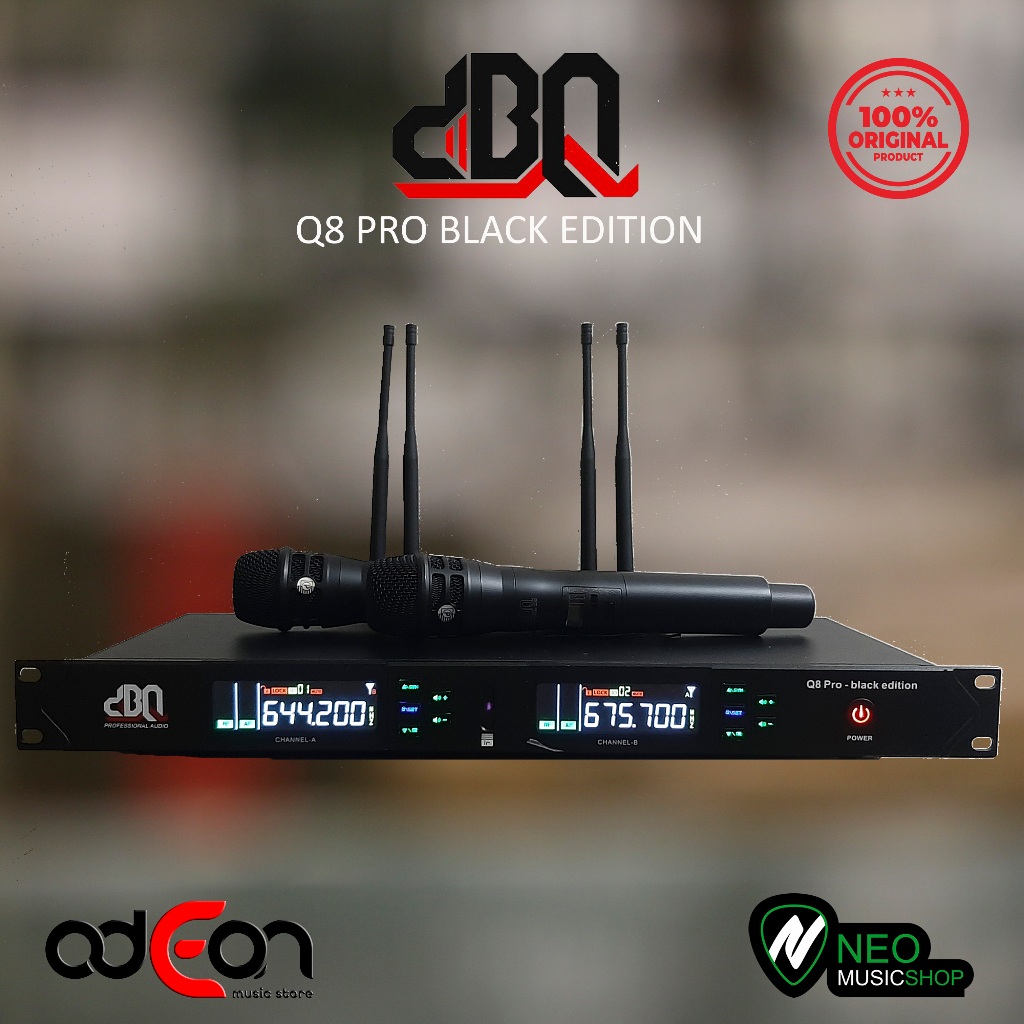 DBQ Q8 PRO Black Edition Professional True Diversity Wireless Microphone