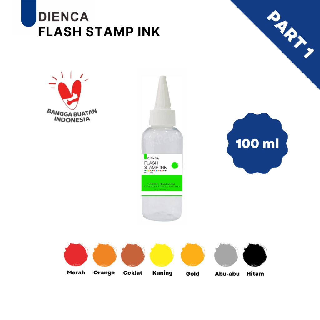 

Dienca Flash Stamp Ink - Tinta Stempel 100ml PART 1