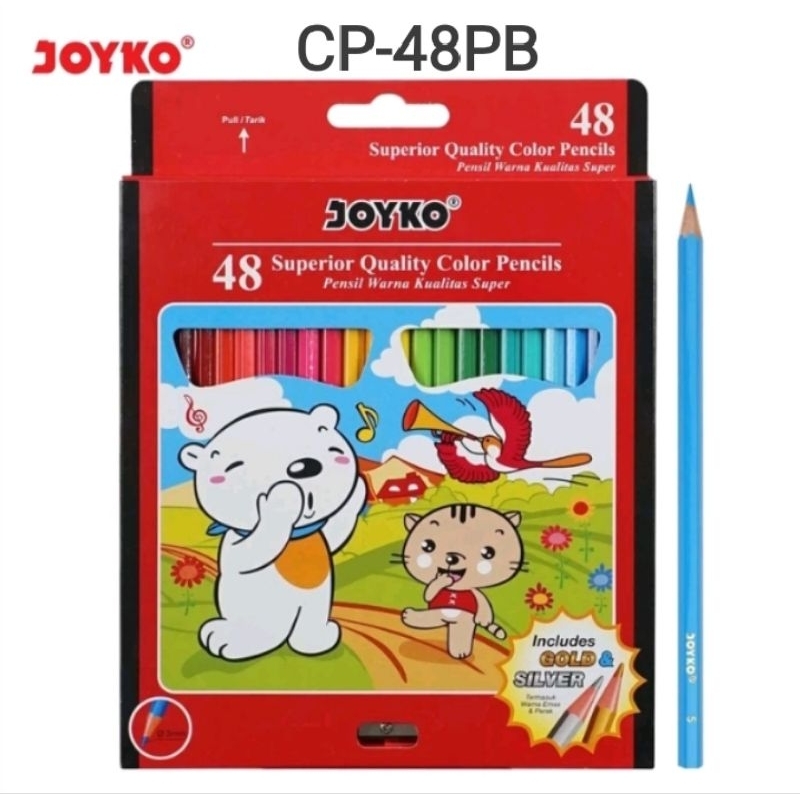 

pencil joyko 48 warna panjang cp 48 pb