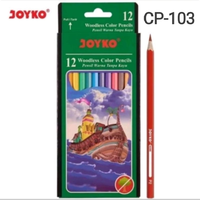 

pensil 12 warna panjang joyko cp 103
