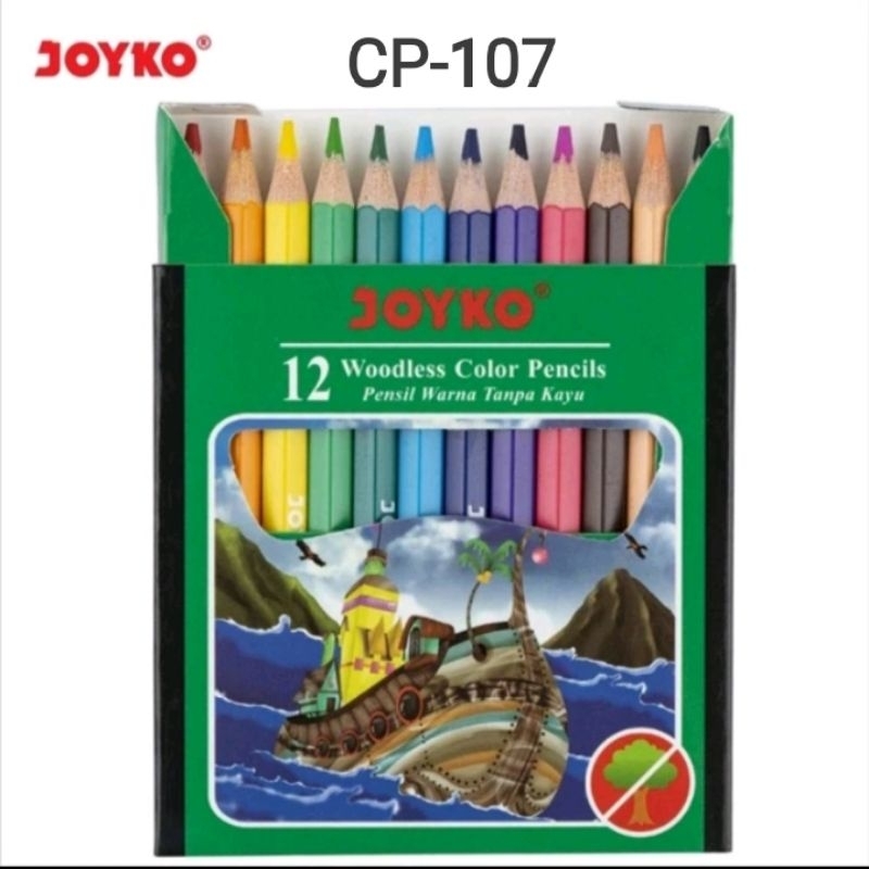 

pencil 12 warna pendek joyko cp 107