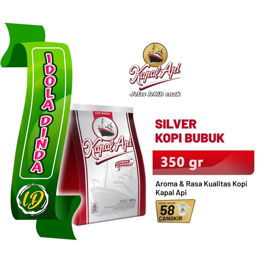 

KAPAL API KOPI BUBUK SILVER 350 gr