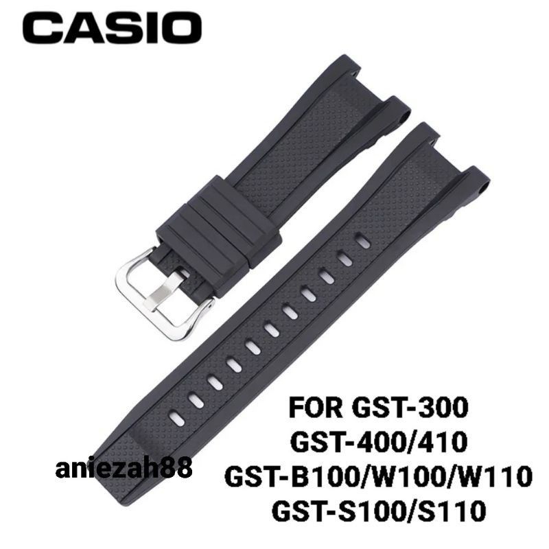 Strap tali jam CASIO G-SHOCK GST-210 GST-110 GST-300 rubber strap original