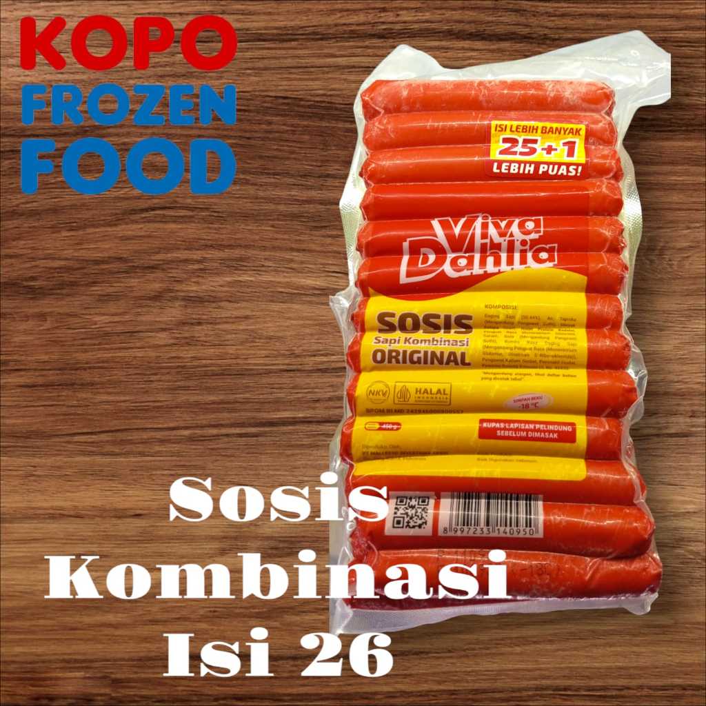 Sosis Sapi Kombinasi Vida isi 25 450g