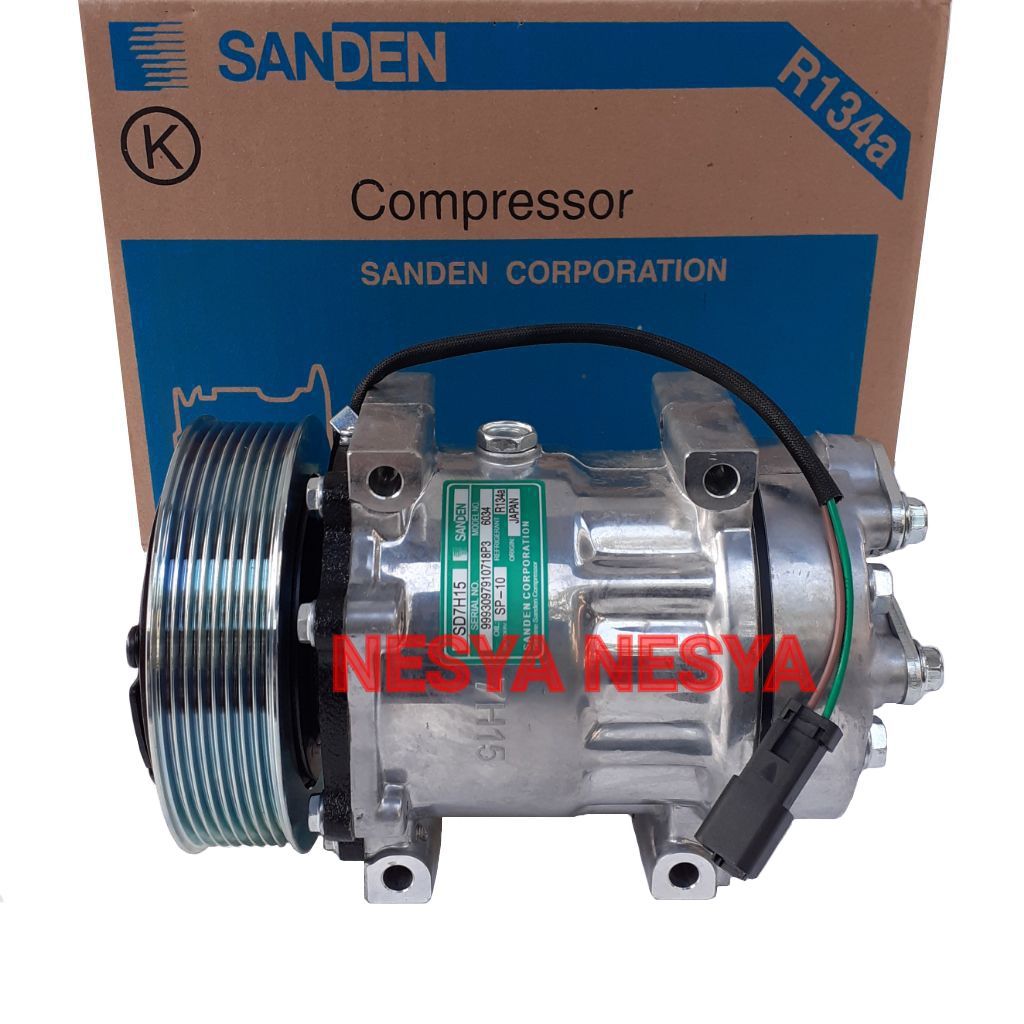 Compressor Compresor Kompressor Kompresor AC SANDEN SD7H15 untuk Alat Berat Exca Excavator Exsa Exsa
