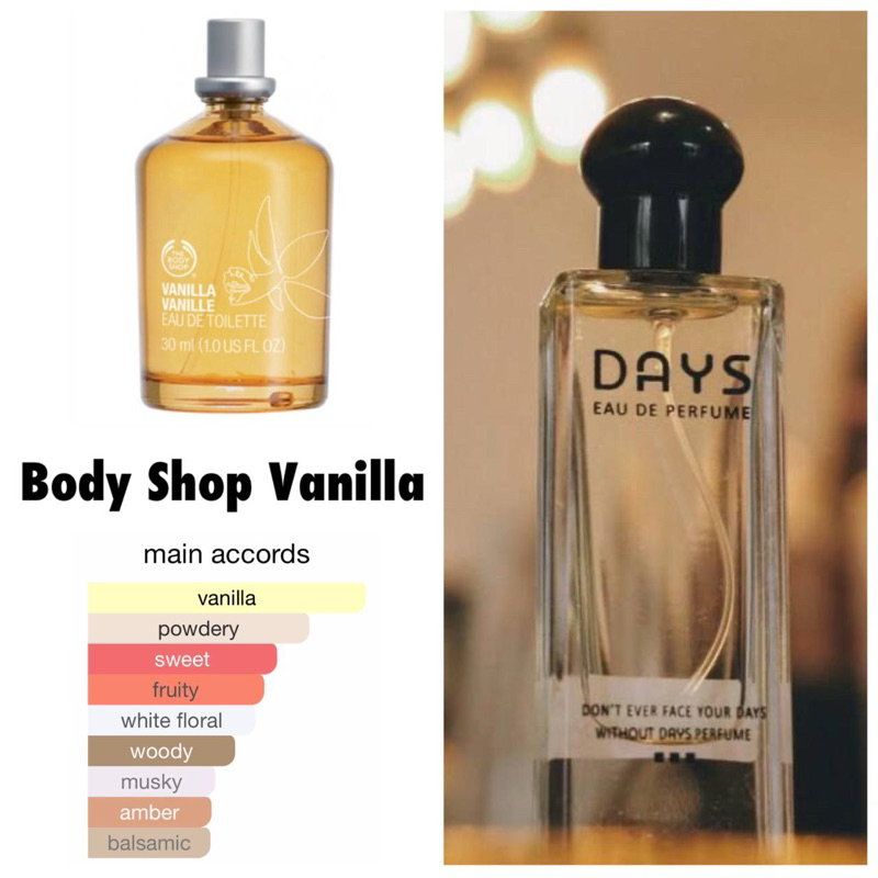 Days Parfume Body Shop Vanilla For Women