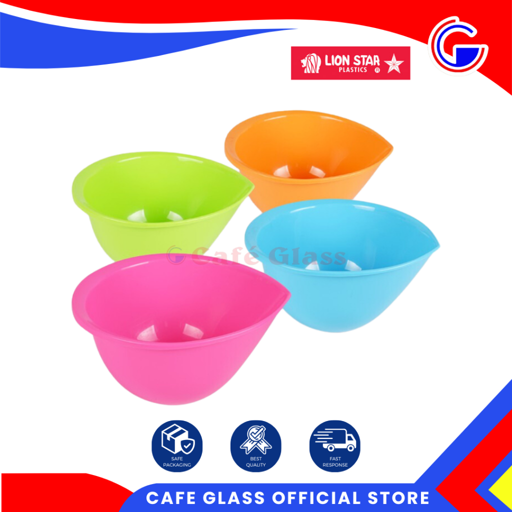 Baskom Plastik Adonan Telur Warna-Warrni / Mangkuk Kue Kocokan Lion Star Bw-2