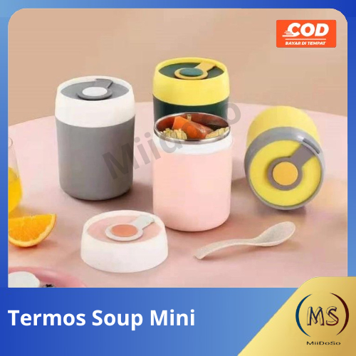 Termos Sup Tahan Panas Termos Soup Mini Thermal Stainless/Termos Bubur Tempat Makanan Bayi/Bekal Mak