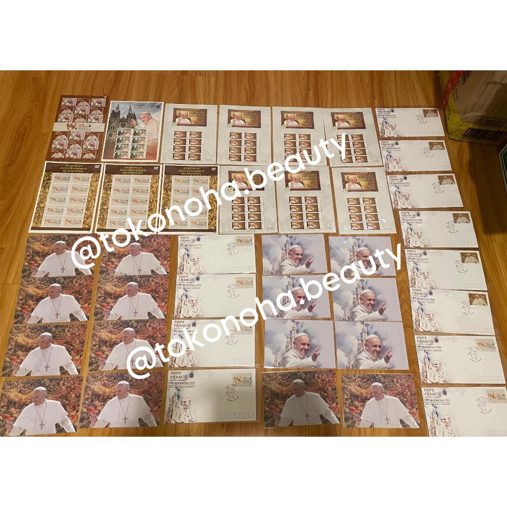

READY STOCK Prangko Materai Paus Fransiskus Limited Edition Original Pos Indonesia