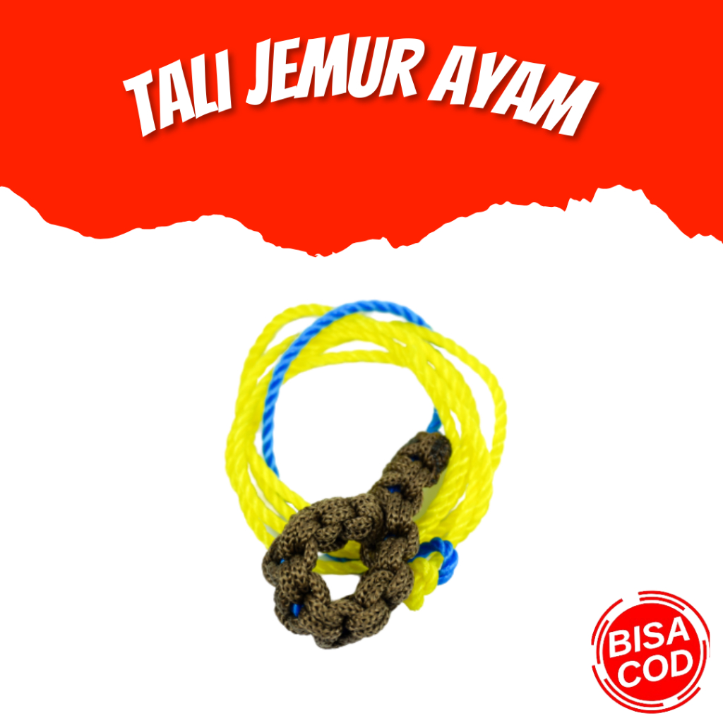 PERLENGKAPAN AYAM - Tali Ayam, Aksesoris Ayam, Penanda Ayam, Tali Ayam Nilon