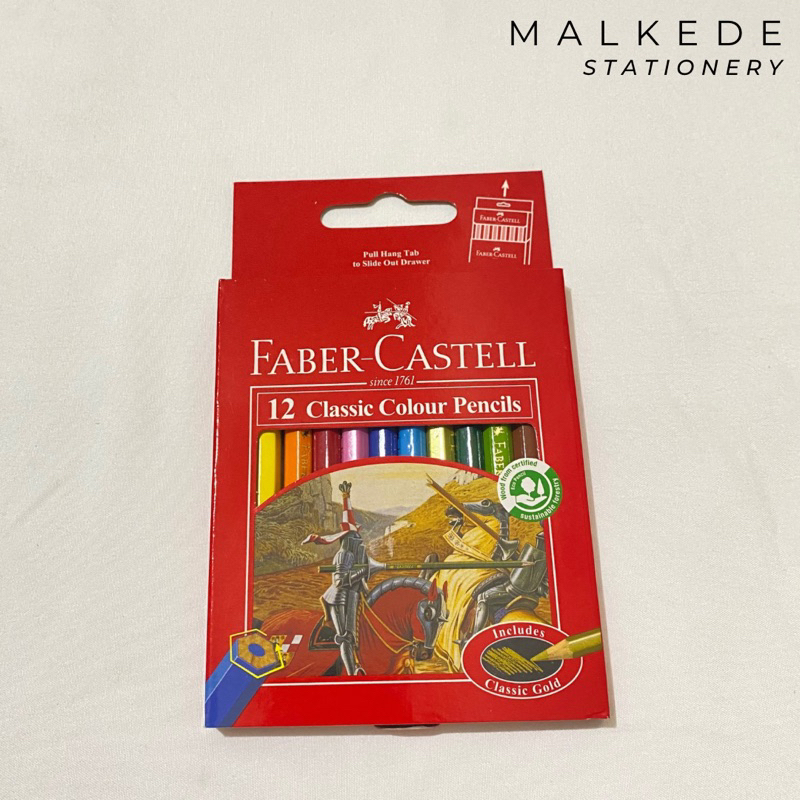 

PENSIL WARNA / KELIR FABER-CASTELL | F-CASTELL PENDEK | 12 WARNA