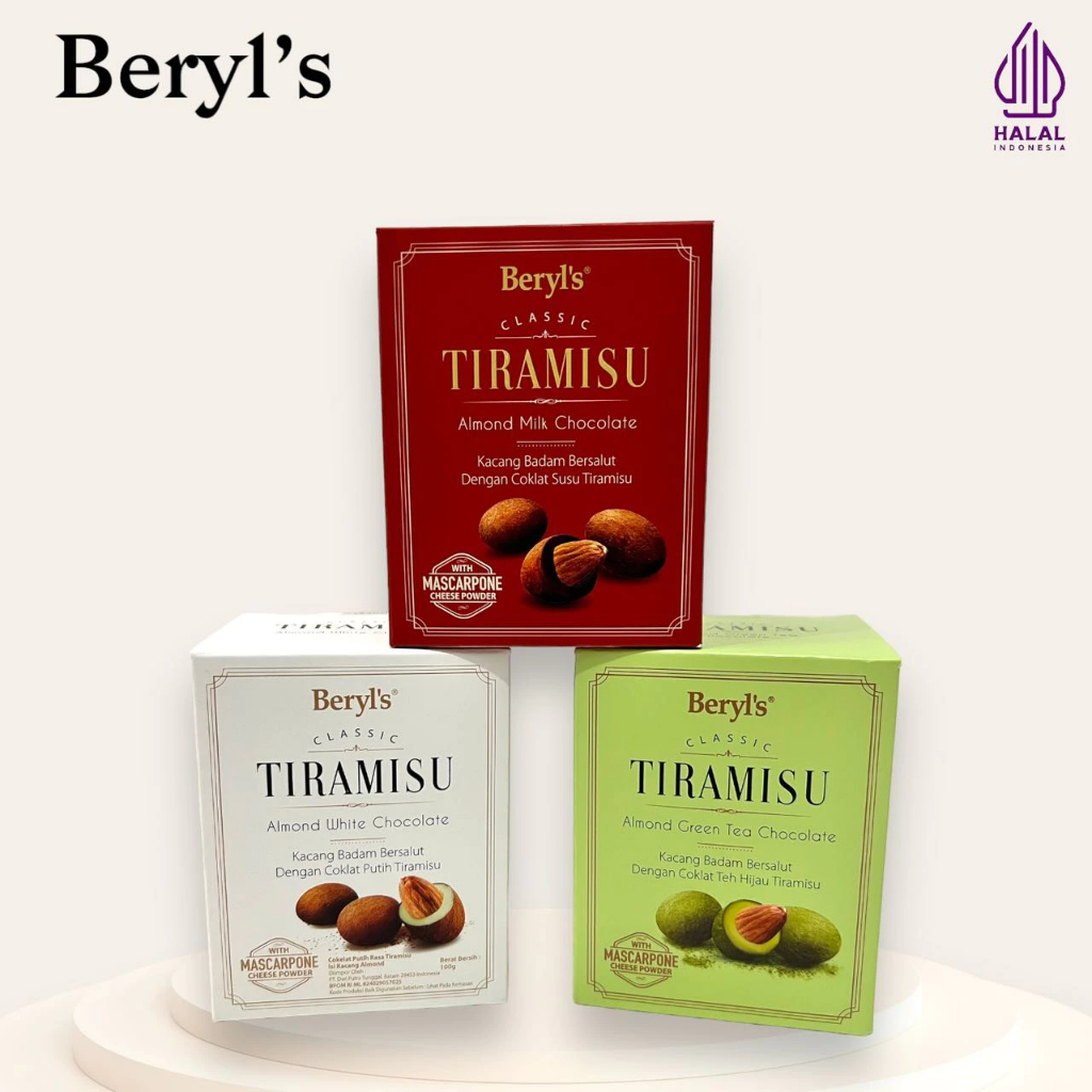 

[TERMURAH] Beryl's Tiramisu Almond Milk/White/Green Tea 100Gram Malaysia HALAL!!