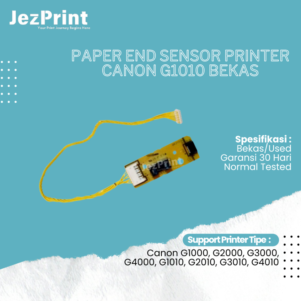 Paper End Sensor Canon G4010 G3010 G2010 G1010 PE Sensor Kertas Belakang G1000 G2000 G3000 Bekas
