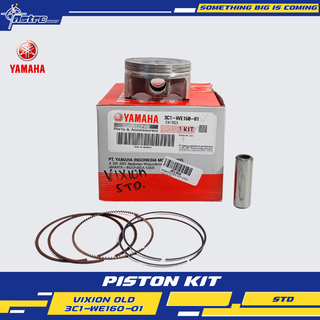 3C1-WE160-01 PISTON KIT STD VIXION OLD VIXION NEW YAMAHA YGP 100% ORIGINAL ASLI YAMAHA