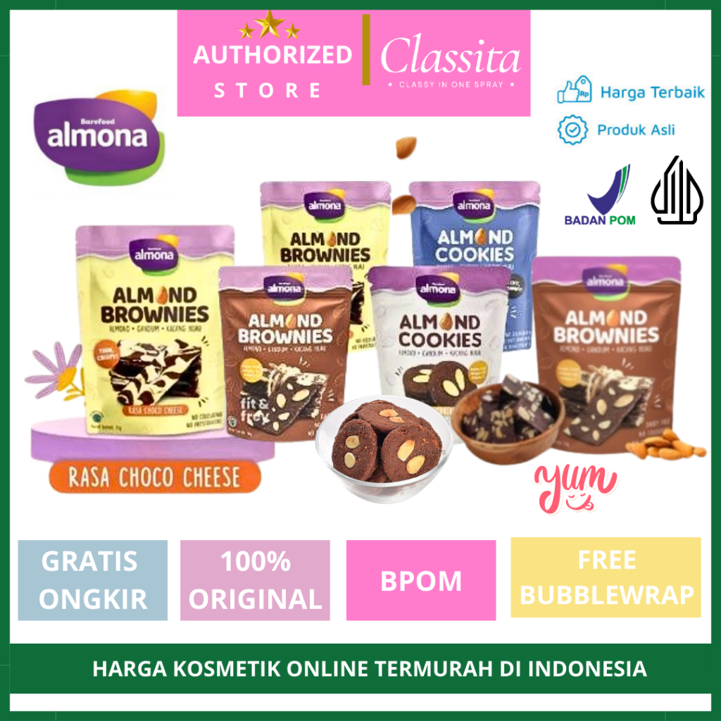 

. - [BPOM] Brownies Instan / Kue Kering Premium / Barefood Almona Cookies Cemilan Sehat Rendah kalori