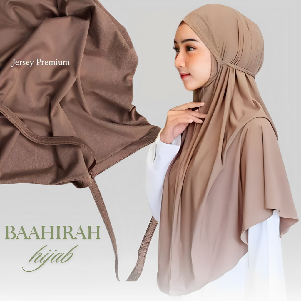 Hijab Maryam Bergo Instan/ jilbab non pet tali jersey premium nyaman ukuran M/L kerudung tanpa pad t