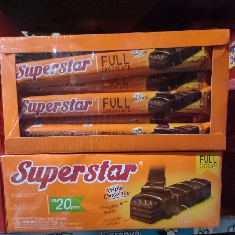 

SUPERSTAR wafer salut cokelat isi 20 pcs