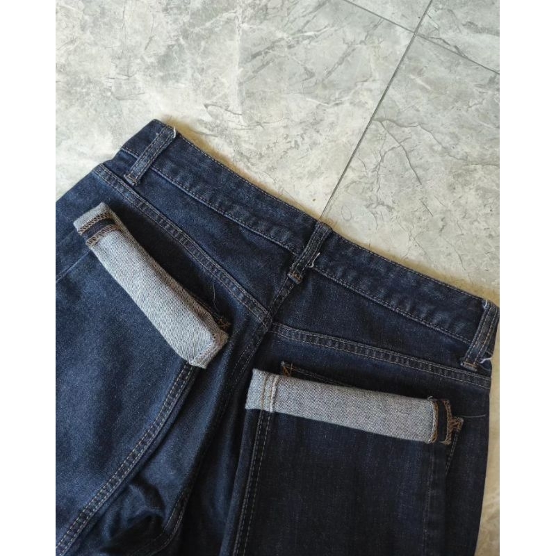 (SECOND) JEANS SPAO FULL TAG/100% ORIGINAL/JEANS PENDEK/CELANA BRANDED