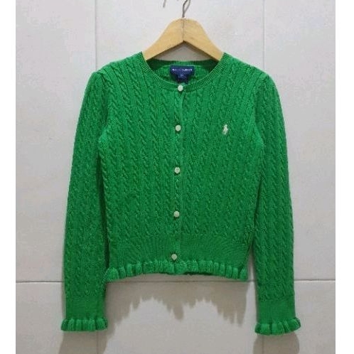 cardigan kepang polo ralph lauren authentic