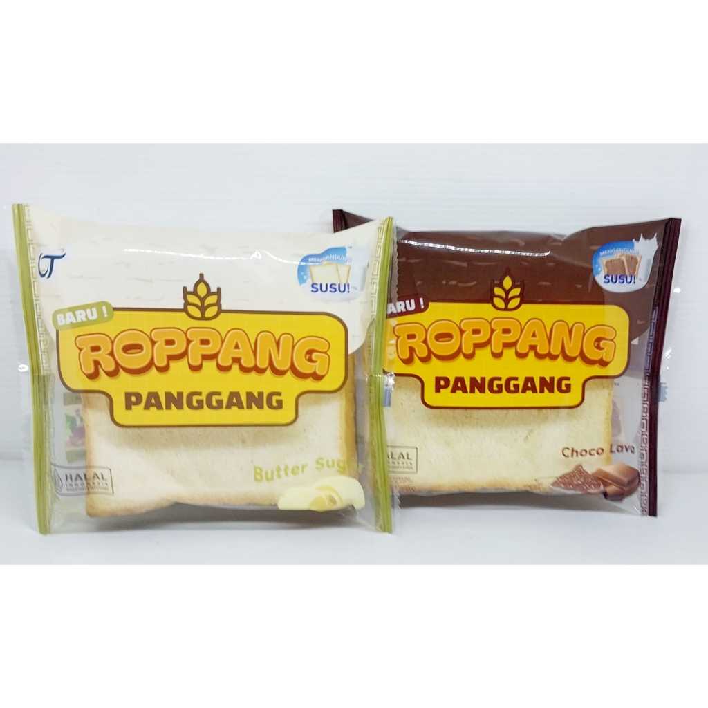 

ROPPANG Roti Panggang Varian Butter Sugar dan Choco Lava