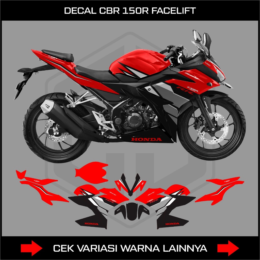 DECAL STICKER FULL BODY HONDA CBR 150R K45G / STIKER DECAL CBR150R FACELIFT ( 2016 2019)