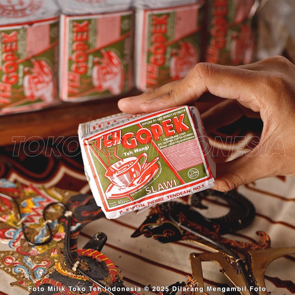 

Teh Solo - Teh GOPEK 1pcs 40gr Teh Tubruk Asli Indonesia Teh Hijau Melati Green Tea Indonesian Heritage Javanese Tea