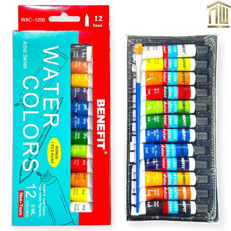 

Cat Air / Water Colors Benefit 12 Warna (Set)