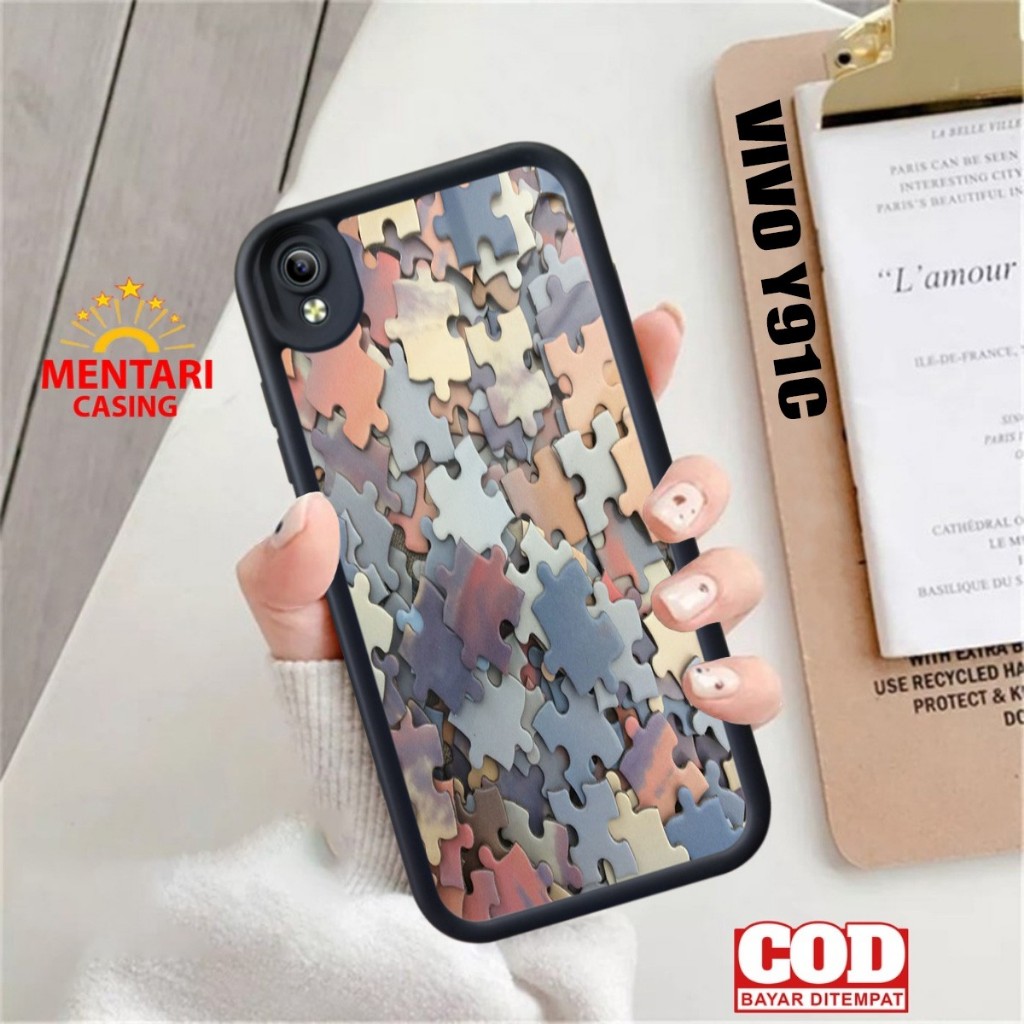 Casing Vivo Y91C Puzzle Terbaru Case Vivo Y91C Terlaris Hardcase Softcase Glossy Termurah Premium