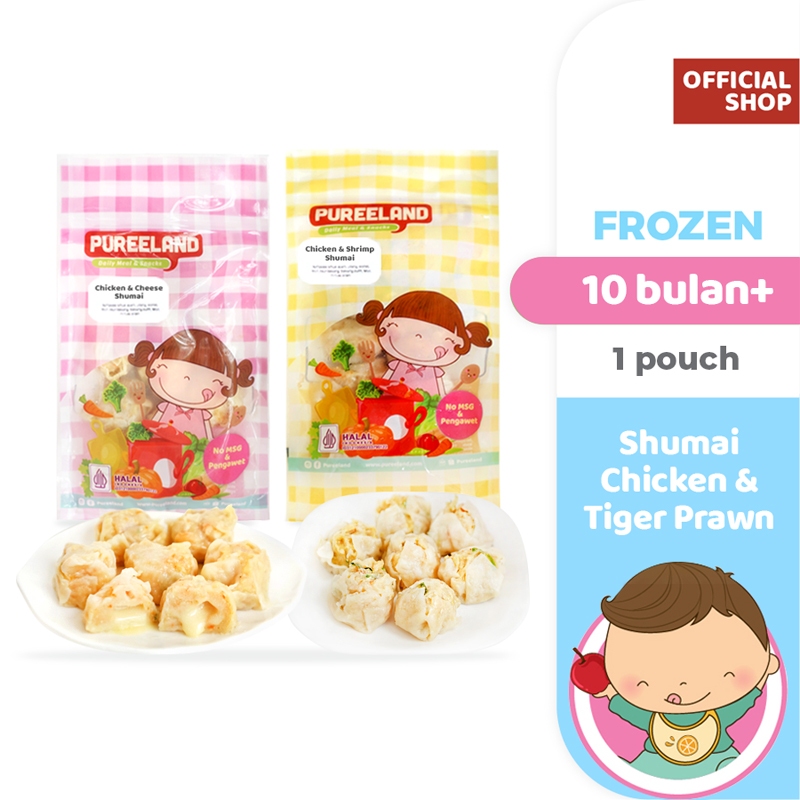 

Pureeland Chicken and Tiger Prawn Shumai / Siomay Ayam Udang / Frozen Mpasi / Toddler