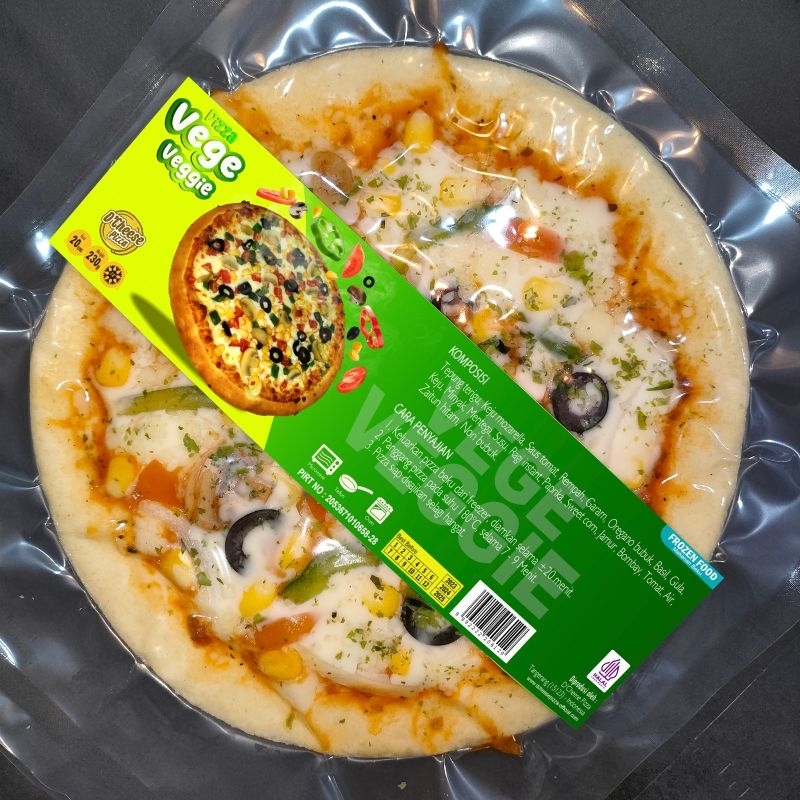 

Dcheese Pizza - Pizza Frozen Ukuran 20cm Varian Pizza Vege Veggie
