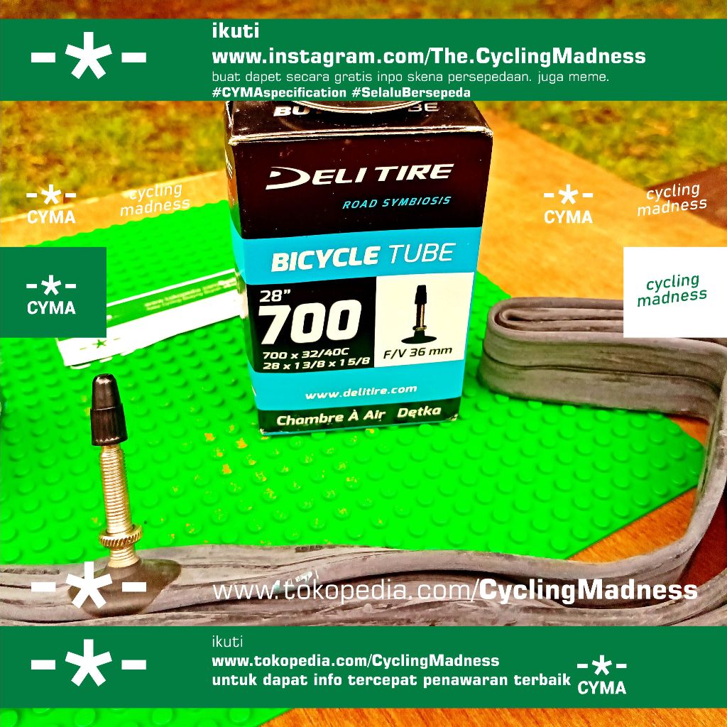 ban dalam sepeda balap/roadbike/fixie/fixed gear Deli Tire Presta Valve/French Valve/Pentil Jarum/Pe