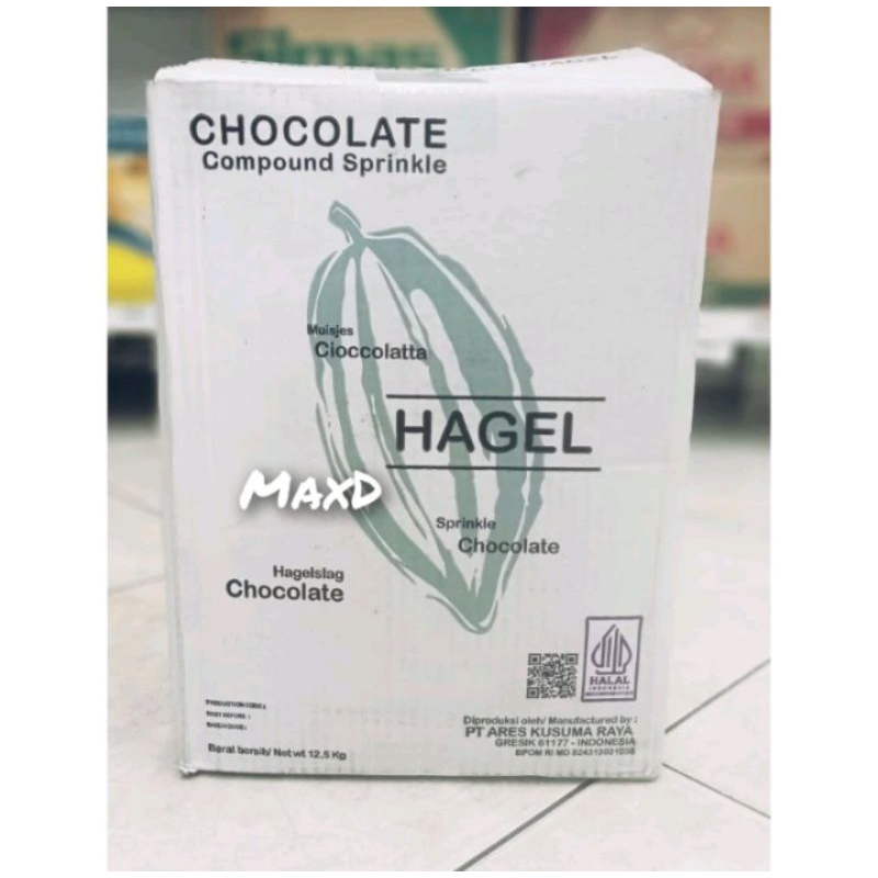 

Hagel Meses Cokelat Hagelslag 12.5 Kg 1Dus