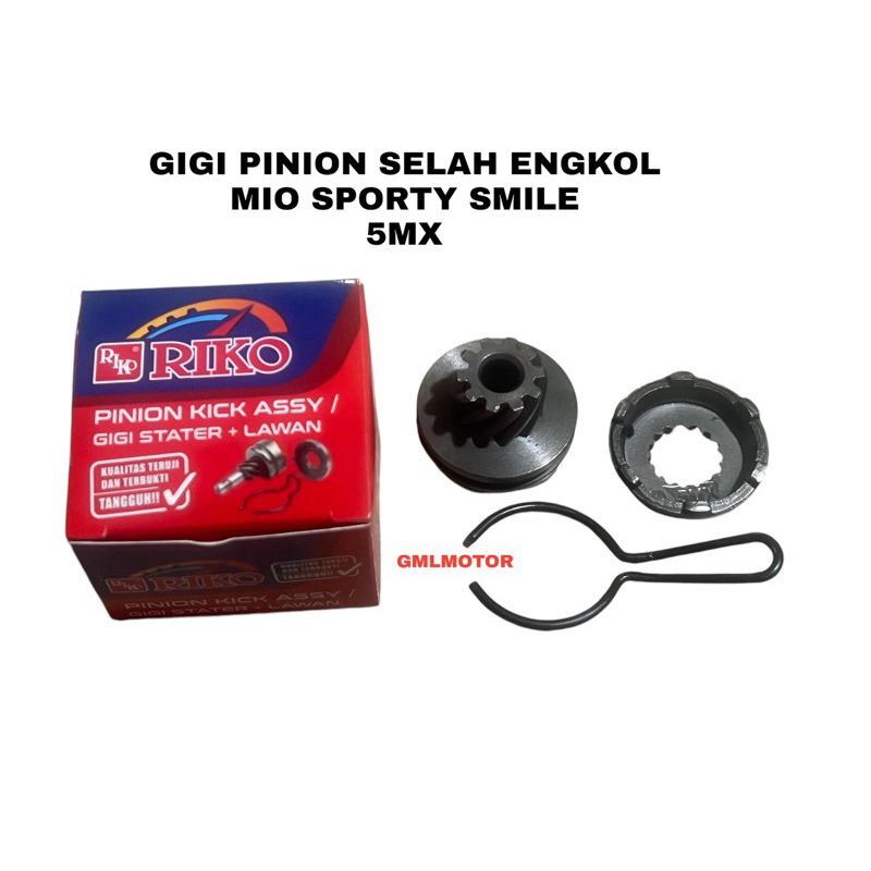 GIGI GEAR STATER PINION KICK SELAHAN ENGKOL KOMPLIT  MIO SPORTY SMILE MEREK RIKO HIGH KUALITAS SUPER