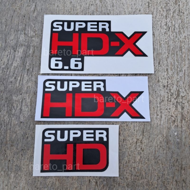 Stiker Mitsubitshi Fuso center super HDX / Stiker super HDX 6.6 / Stiker fuso Canter