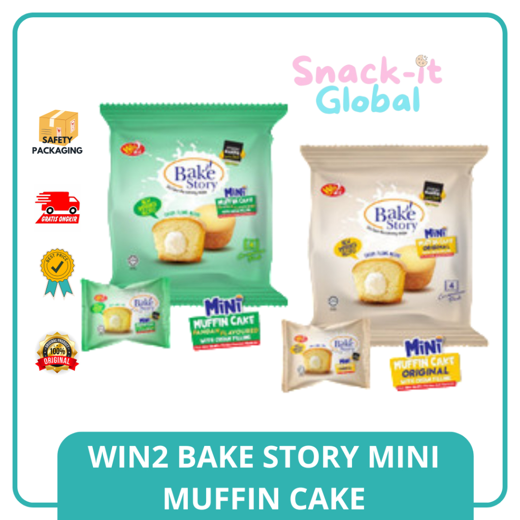 

[GROSIR] Win2 Bake Story Mini Muffin Cake 200g Pie Malaysia Cup Cake Mini