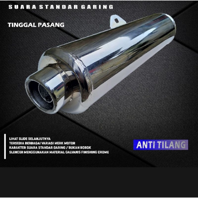 knalpot standar racing fu Ckd d50mm | knalpot Ckd satria fu untuk all motor inlet 50 mm