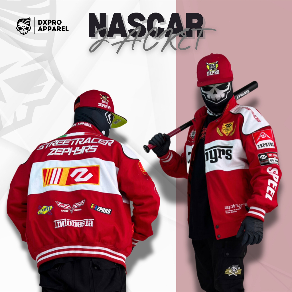 Varsity Jacket Nascar Zephyrs Red