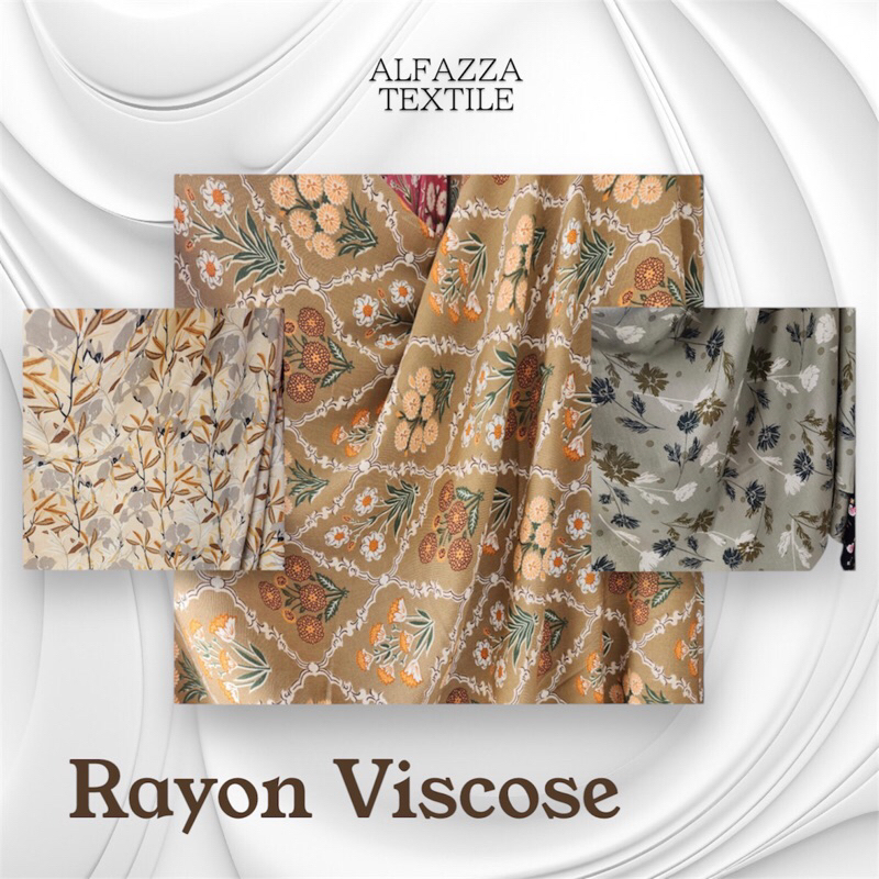 Katun Rayon Viscose | Katun Rayon Lembut Kain Rayon Motif Bahan Katun Rayon Meteran Rayon Motif Rayo