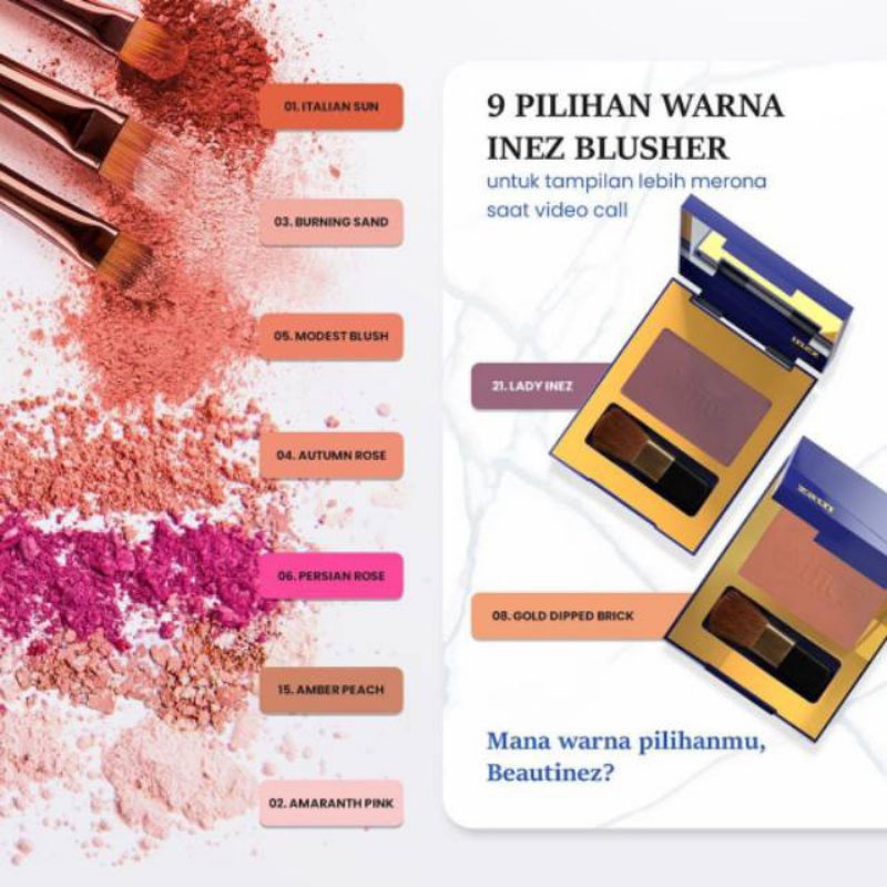 blush on inez